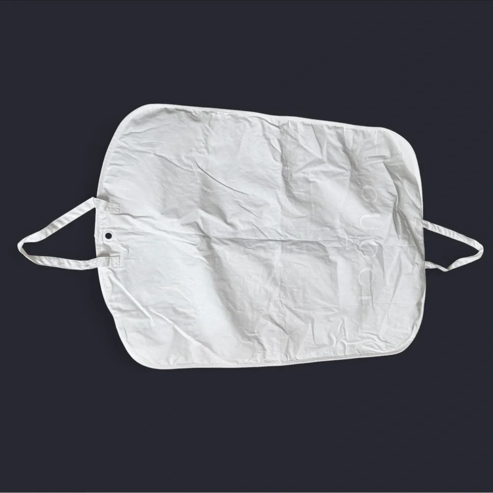 Gucci White Garment Bag Huge Zip Snap Fold Handles
